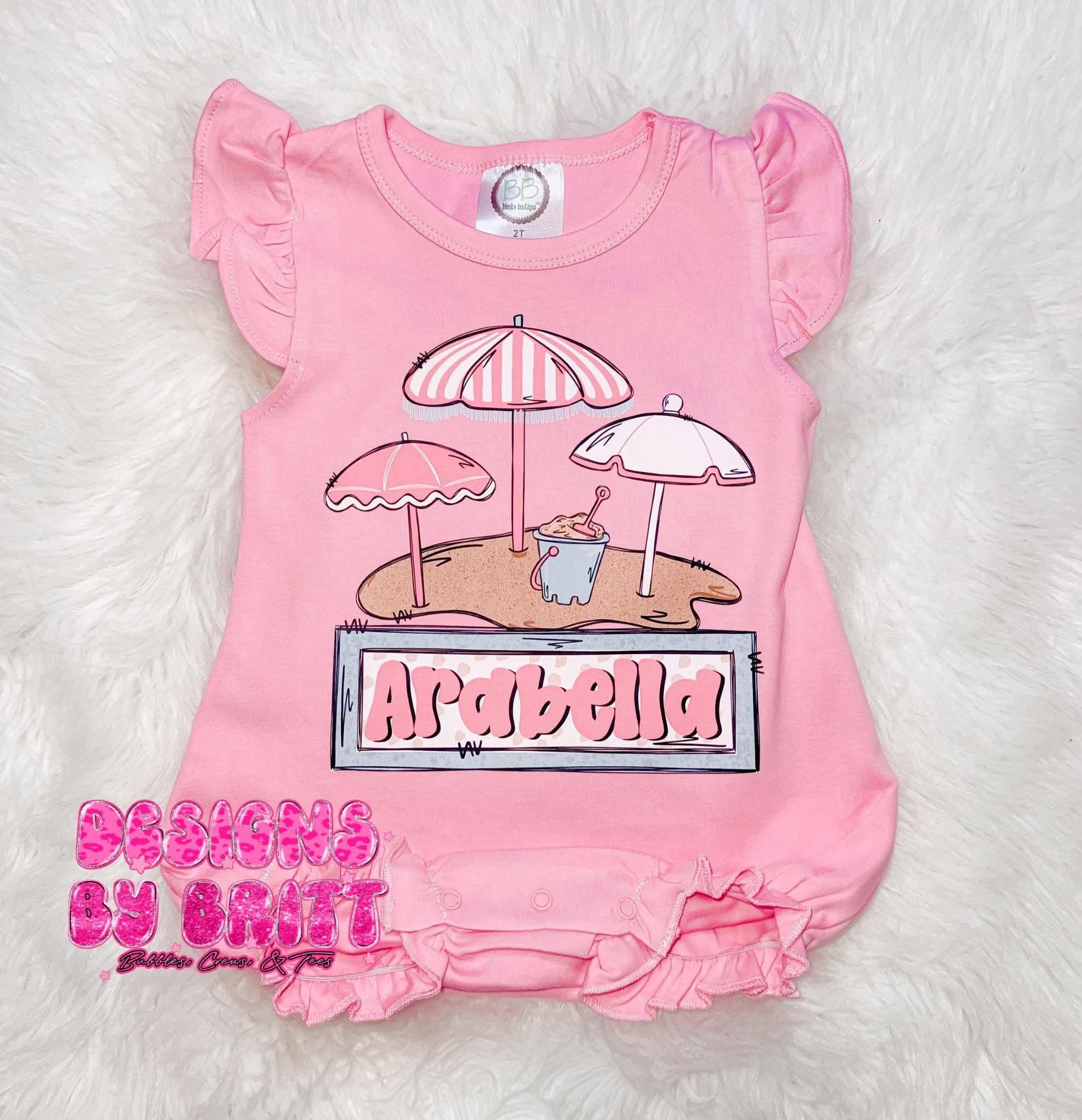 Beach Custom Name SS Bubble