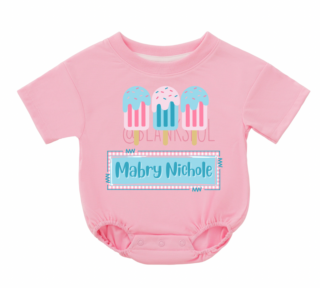 Popsicle Custom Name SS Bubble