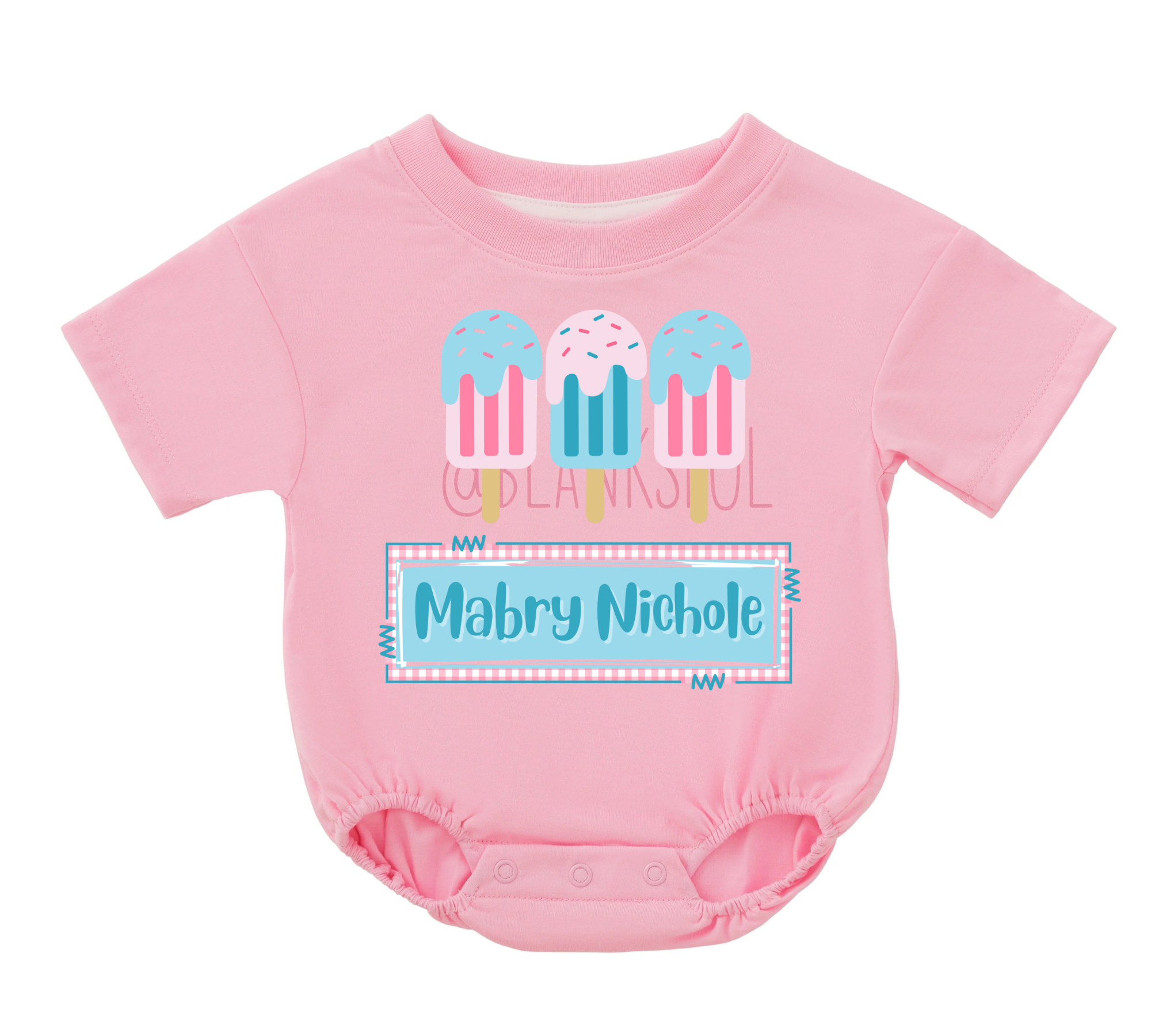 Popsicle Custom Name SS Bubble