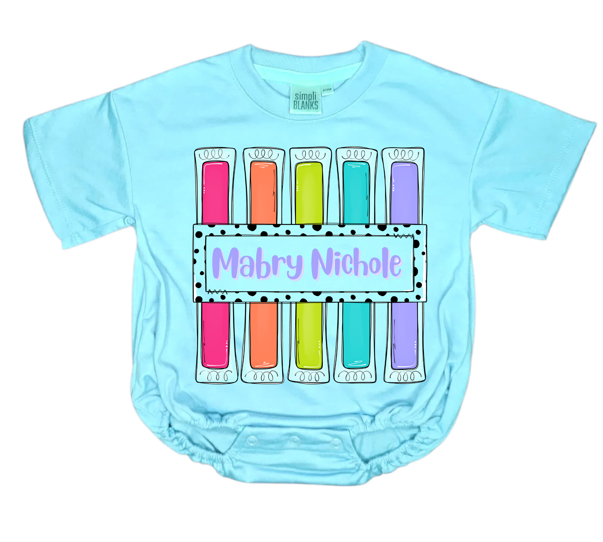 Popsicle Custom Name SS Bubble￼￼