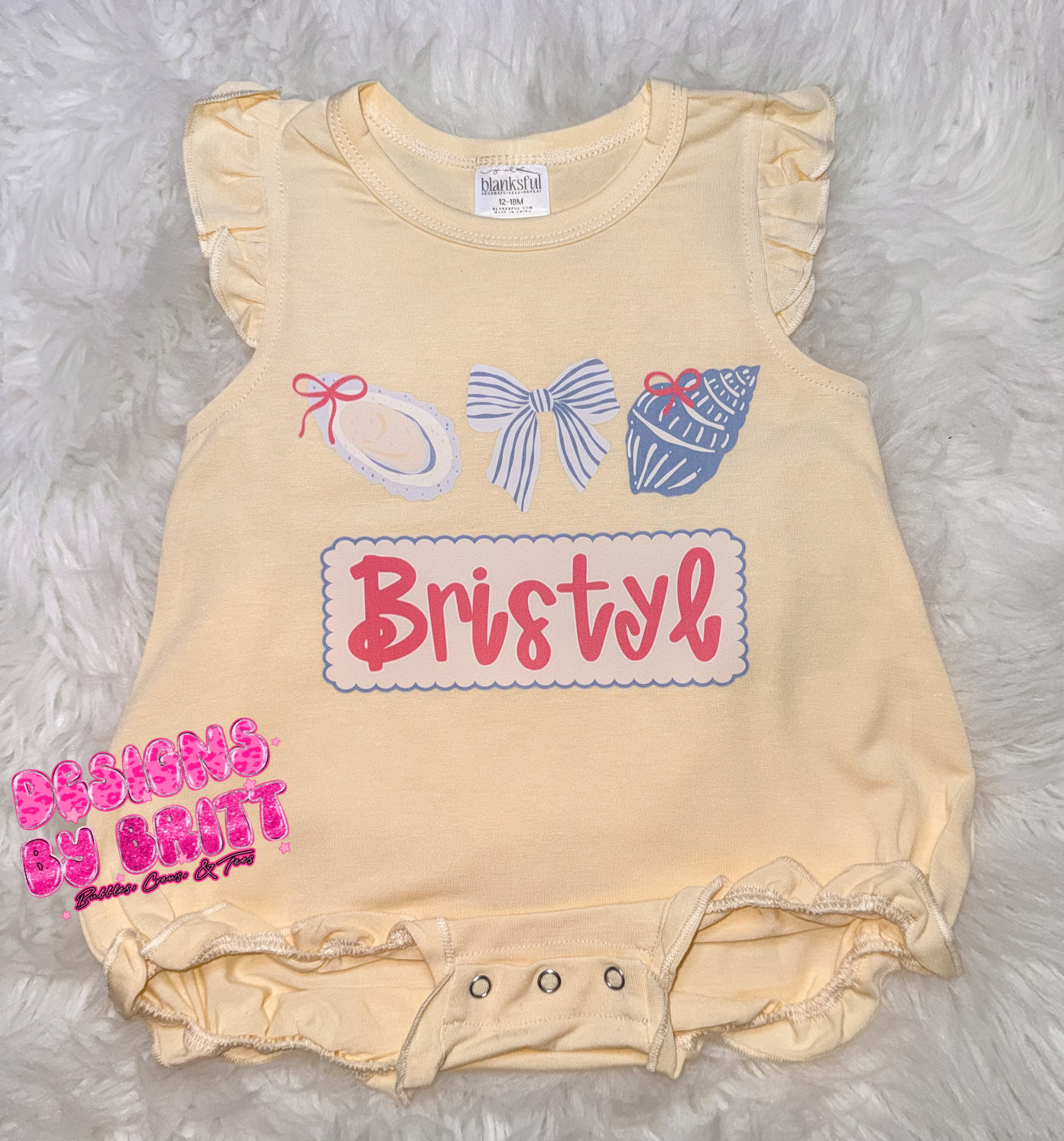 Seashell Custom Name SS Bubble