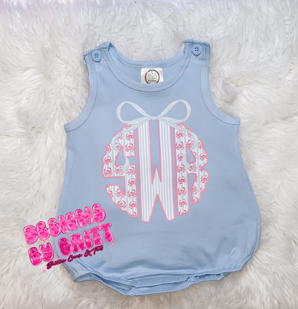 Crab Monogram SS Bubble