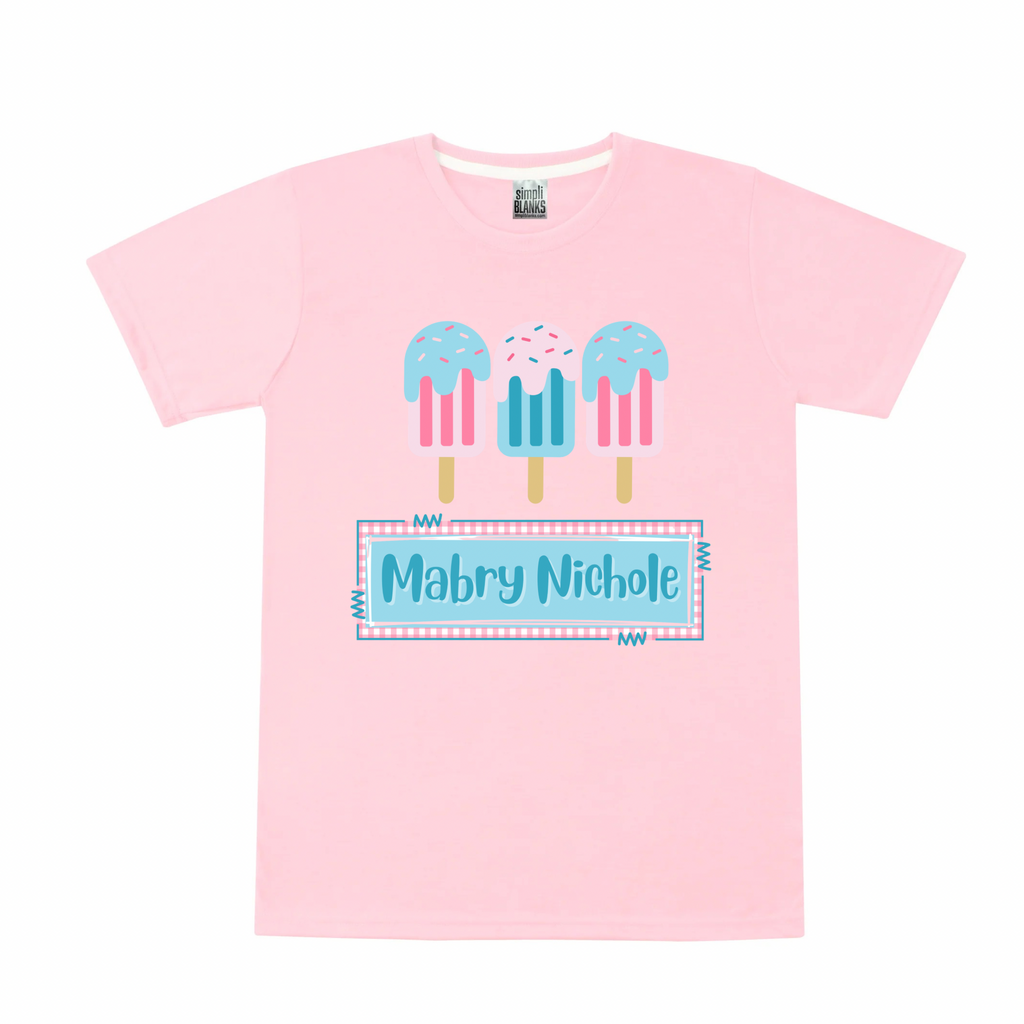 Popsicle Custom Name Tee