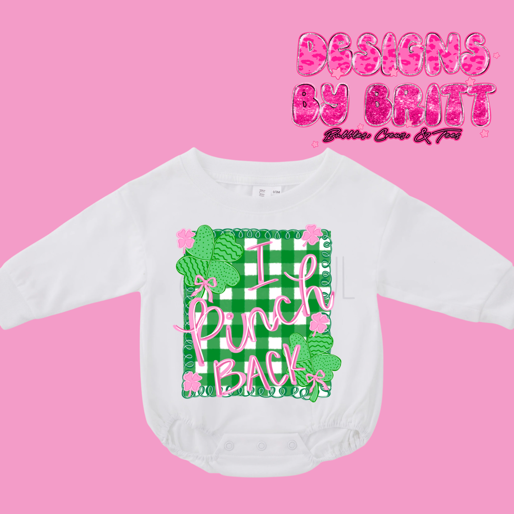 In Pinch Back Long Sleeve Polyester Bubble