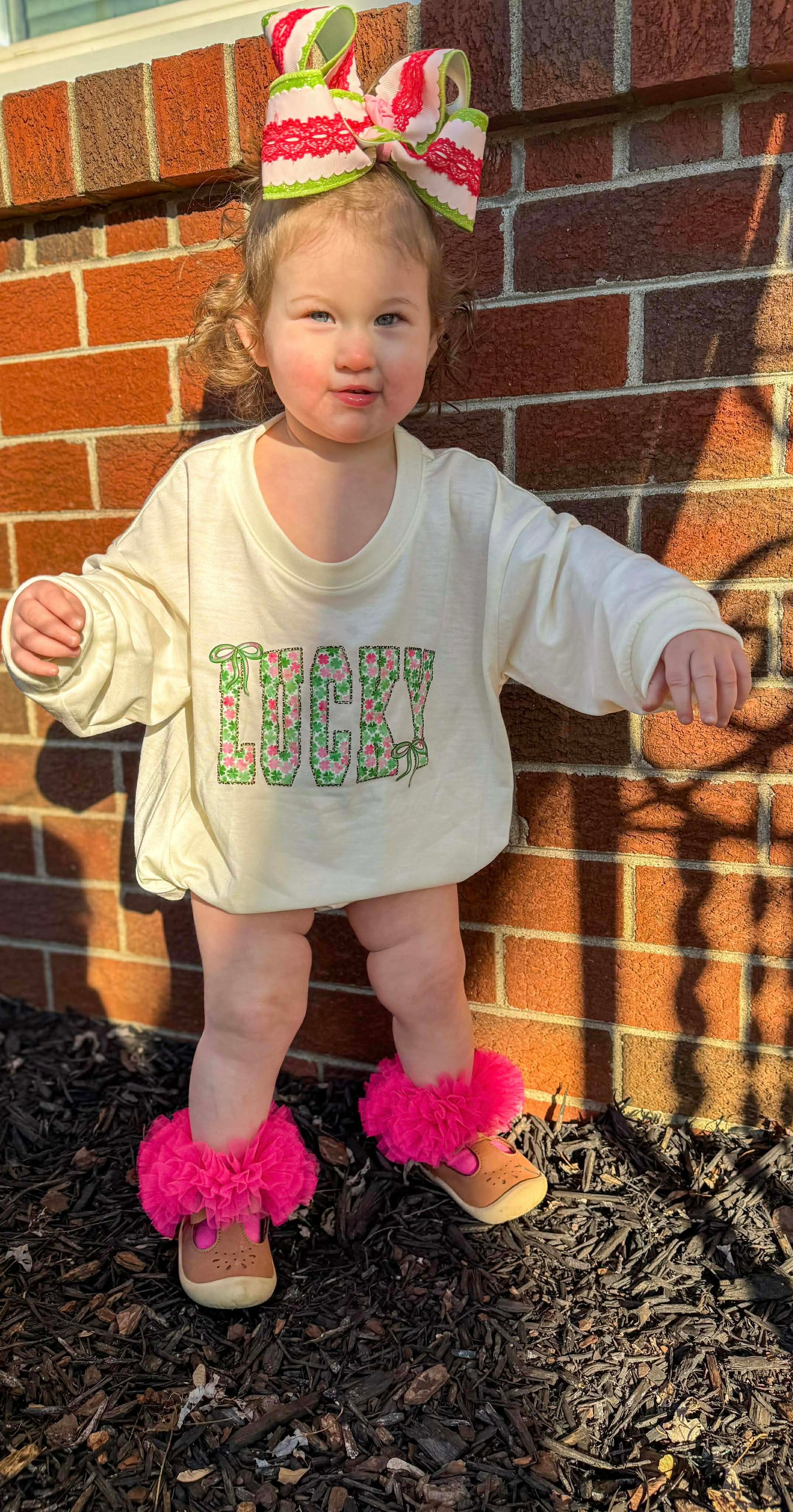 Lucky Long Sleeve Polyester Bubble