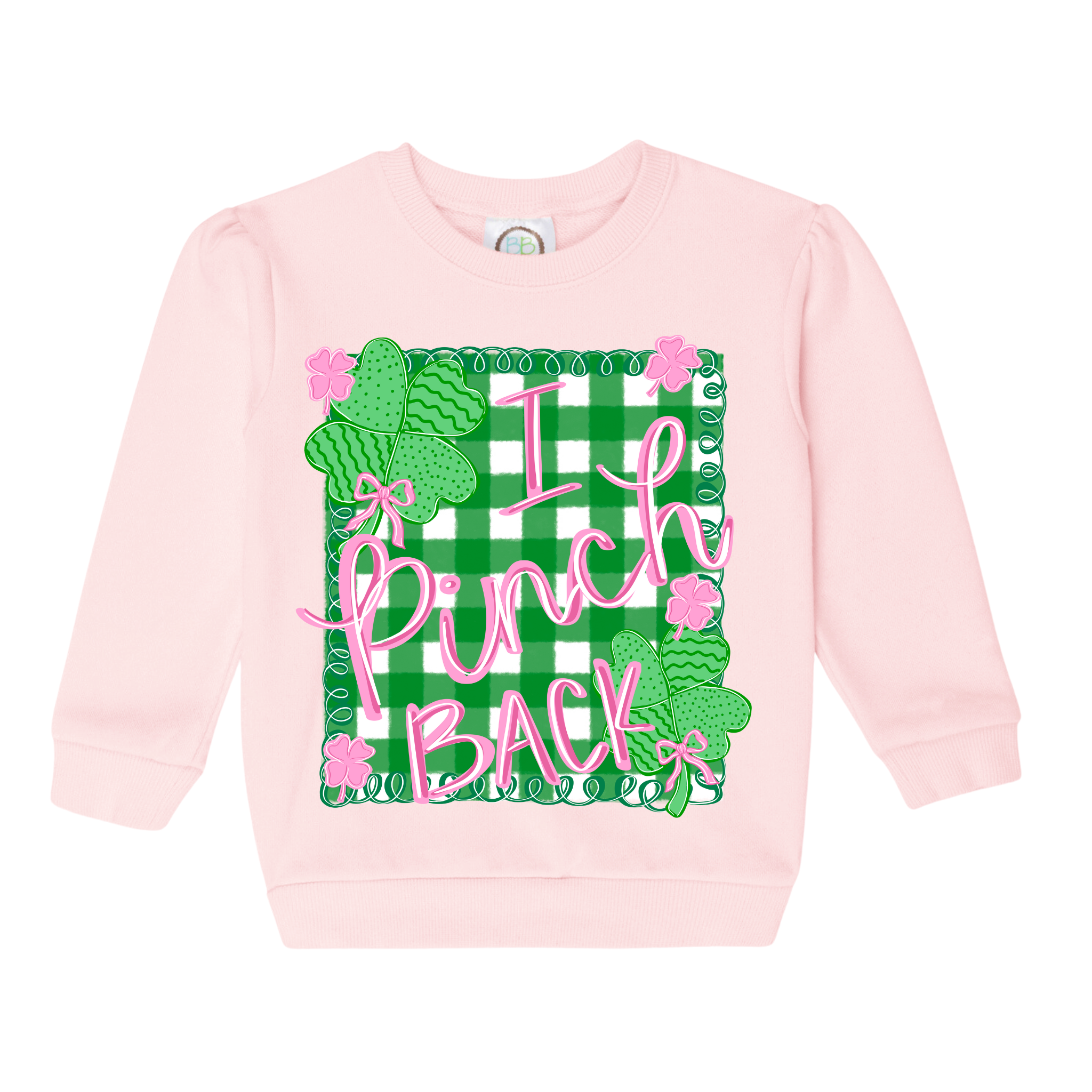 I Pinch Back Crew Neck