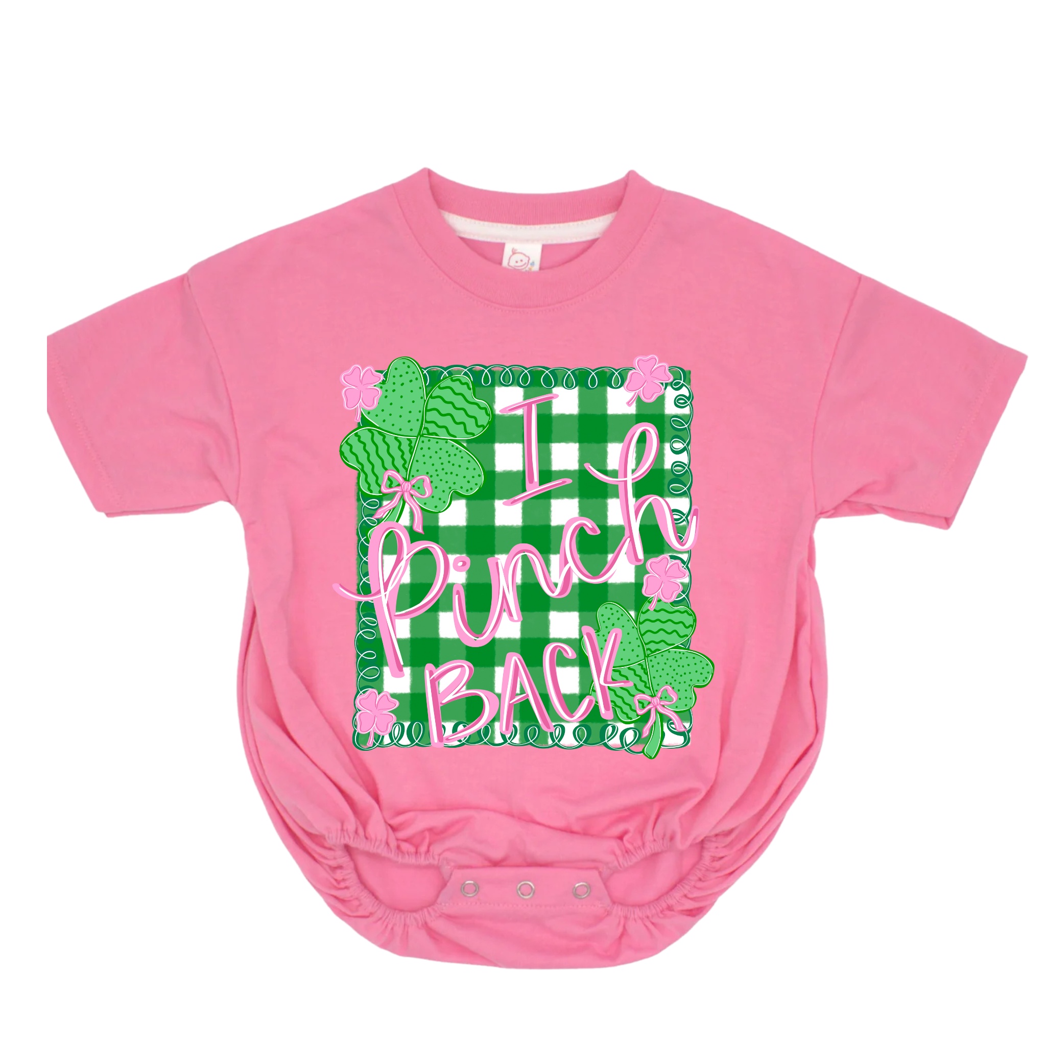 I Pinch Back Short Sleeve Bubble