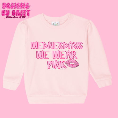 Wednesday’s We Wear Pink Crew Neck 🩷