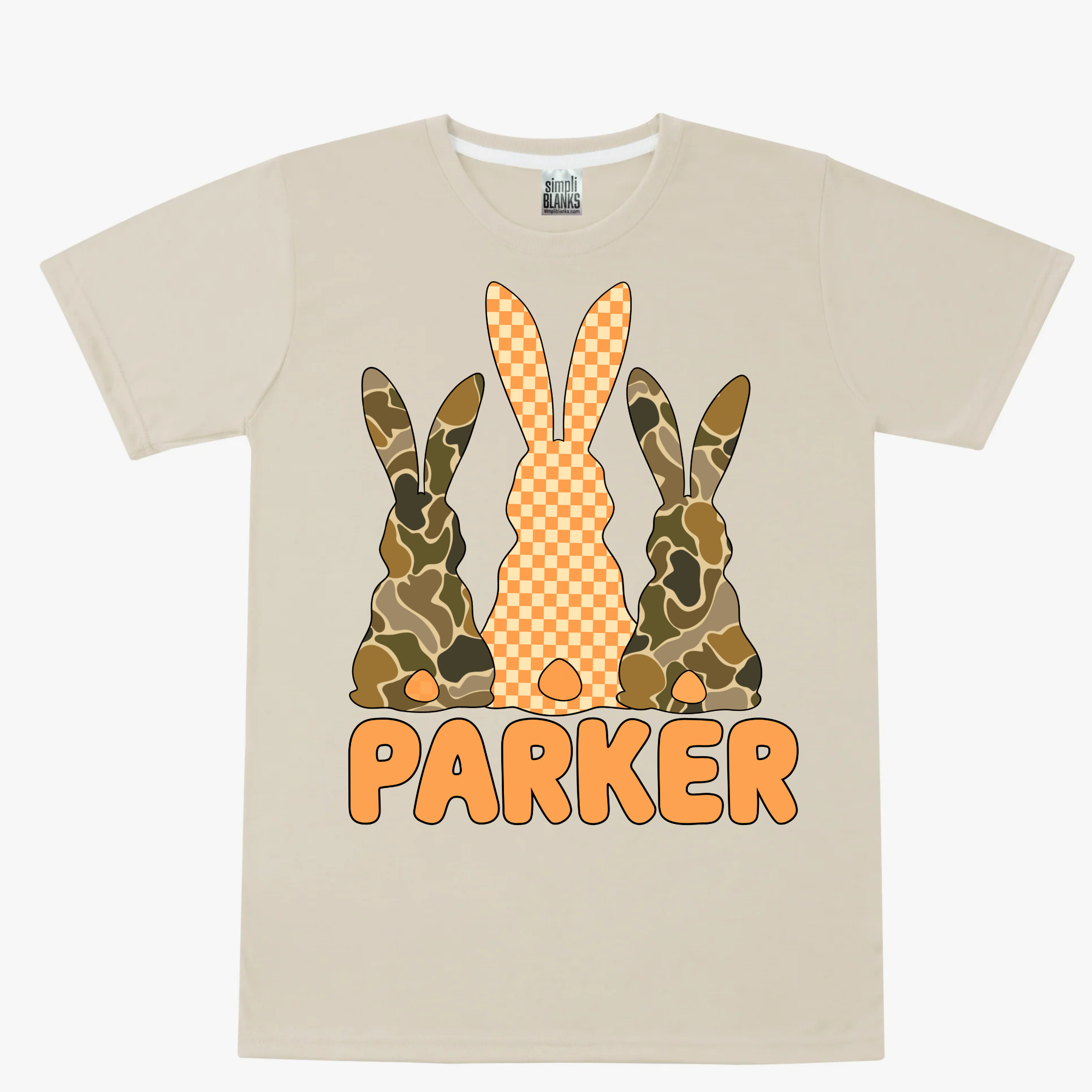 Easter Bunny Custom Name Youth Tee