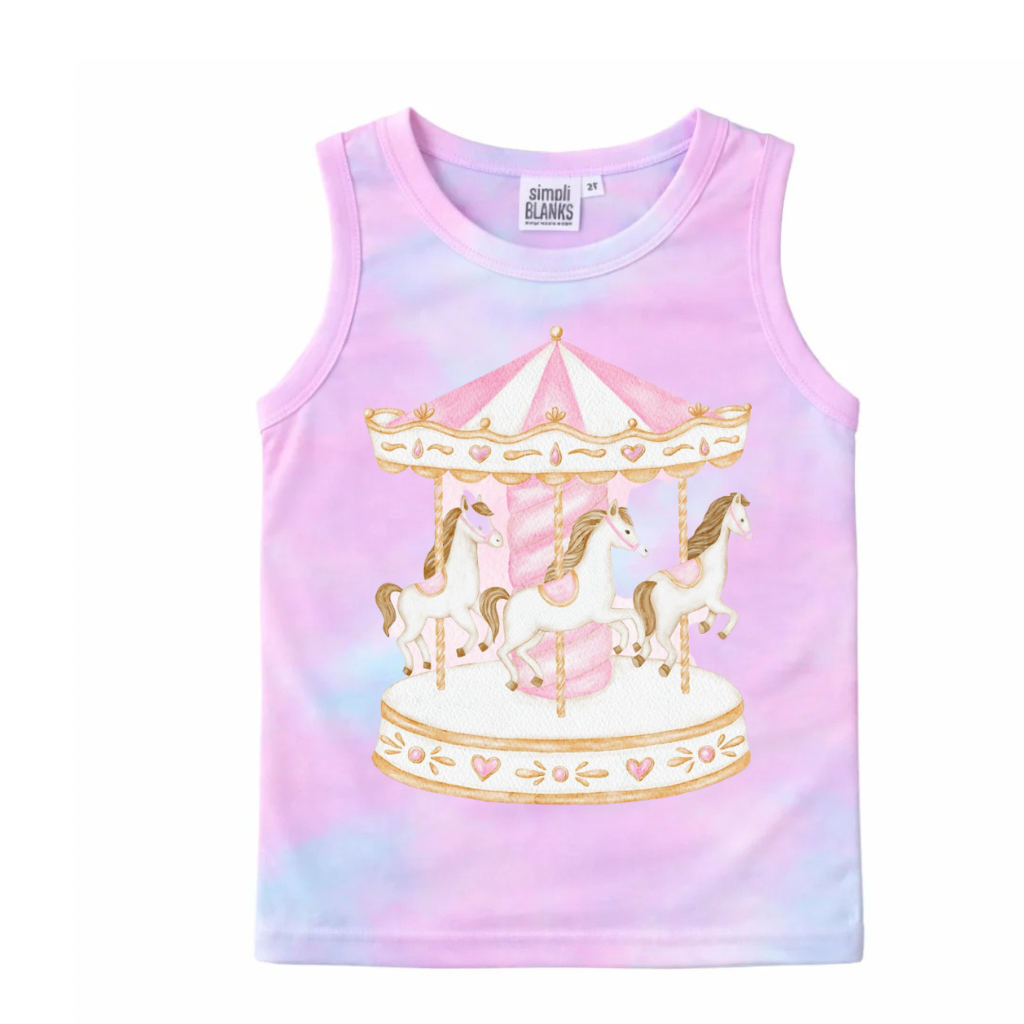 Cotton Candy Carousel Tank Top