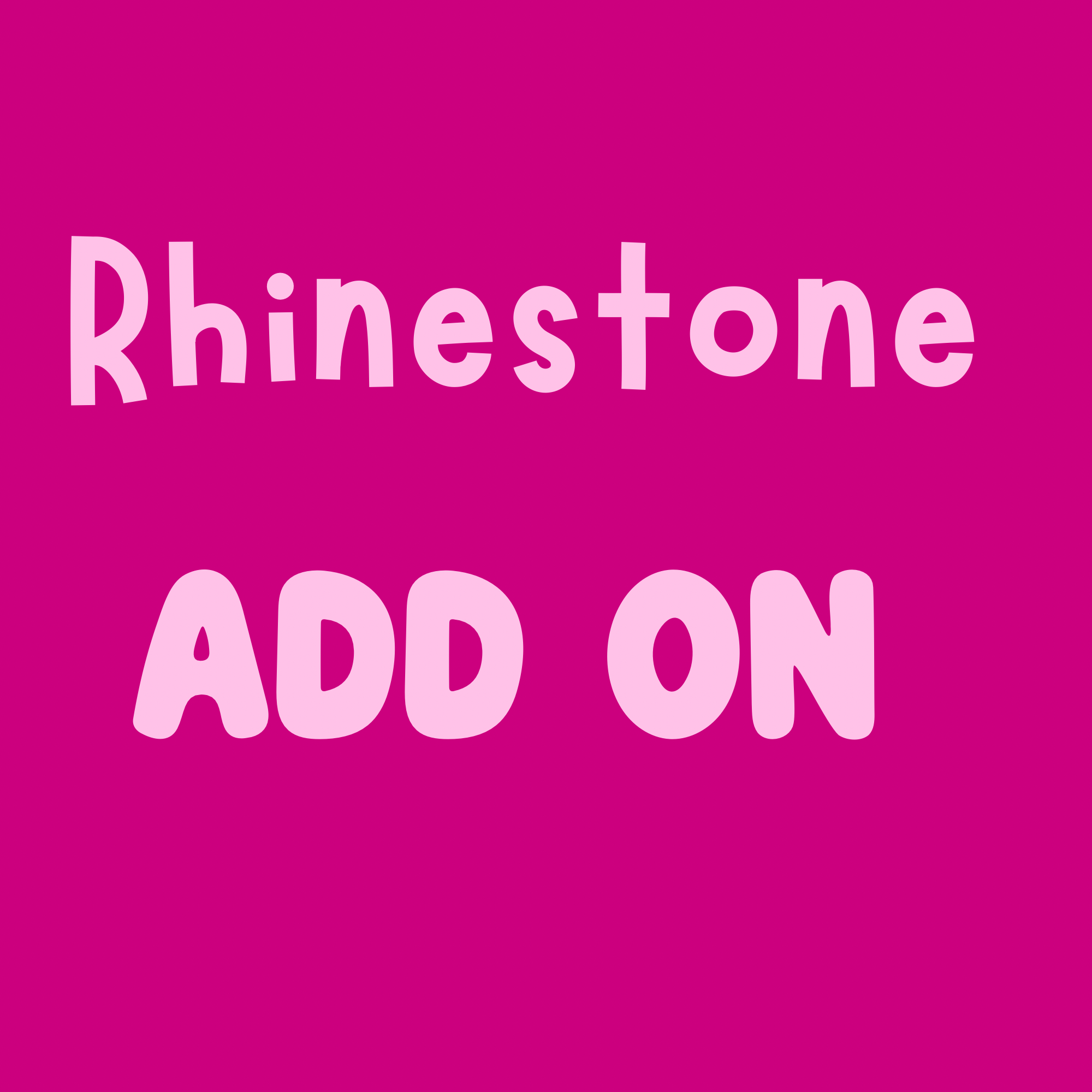 Rhinestone Add on