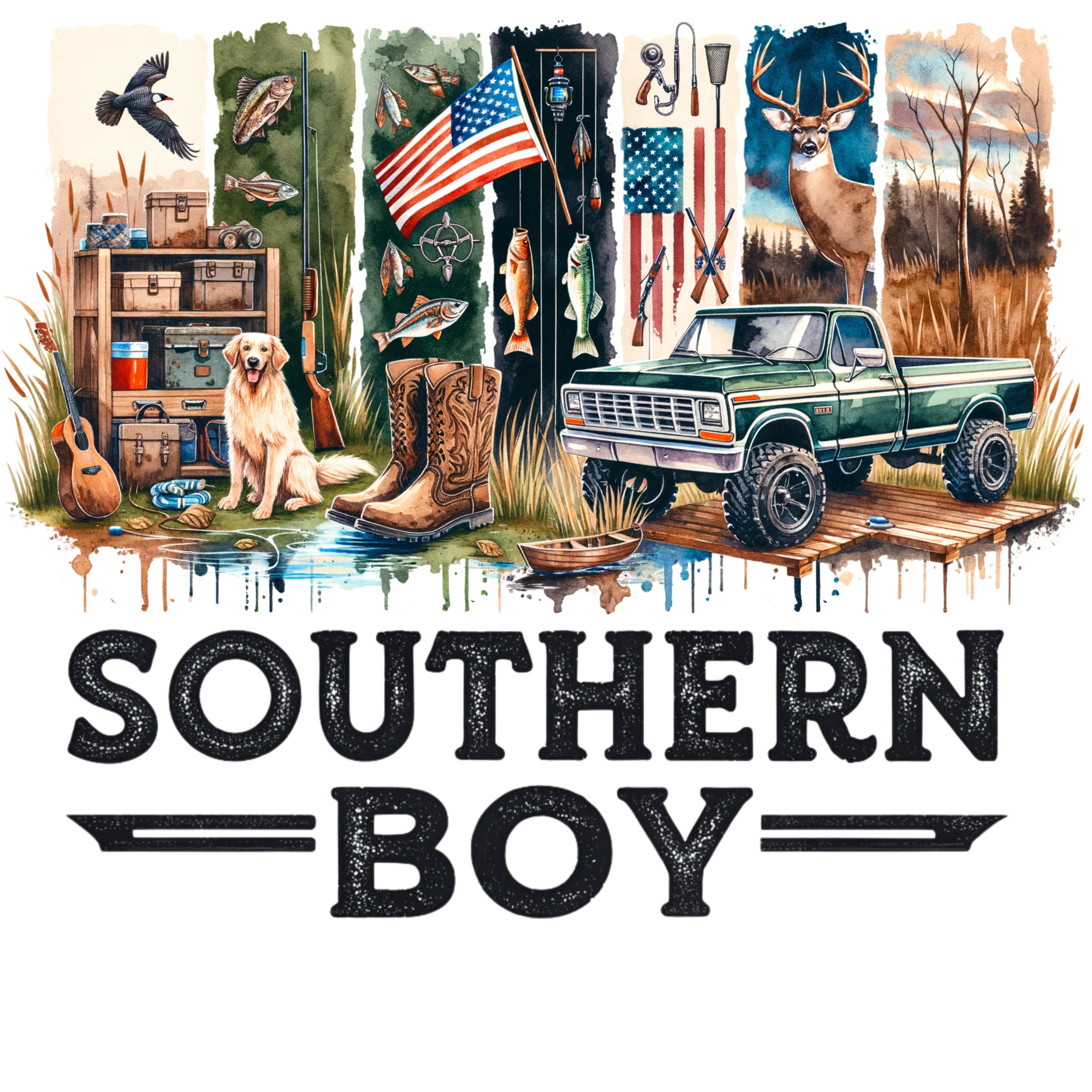 Southern Boy adult tee