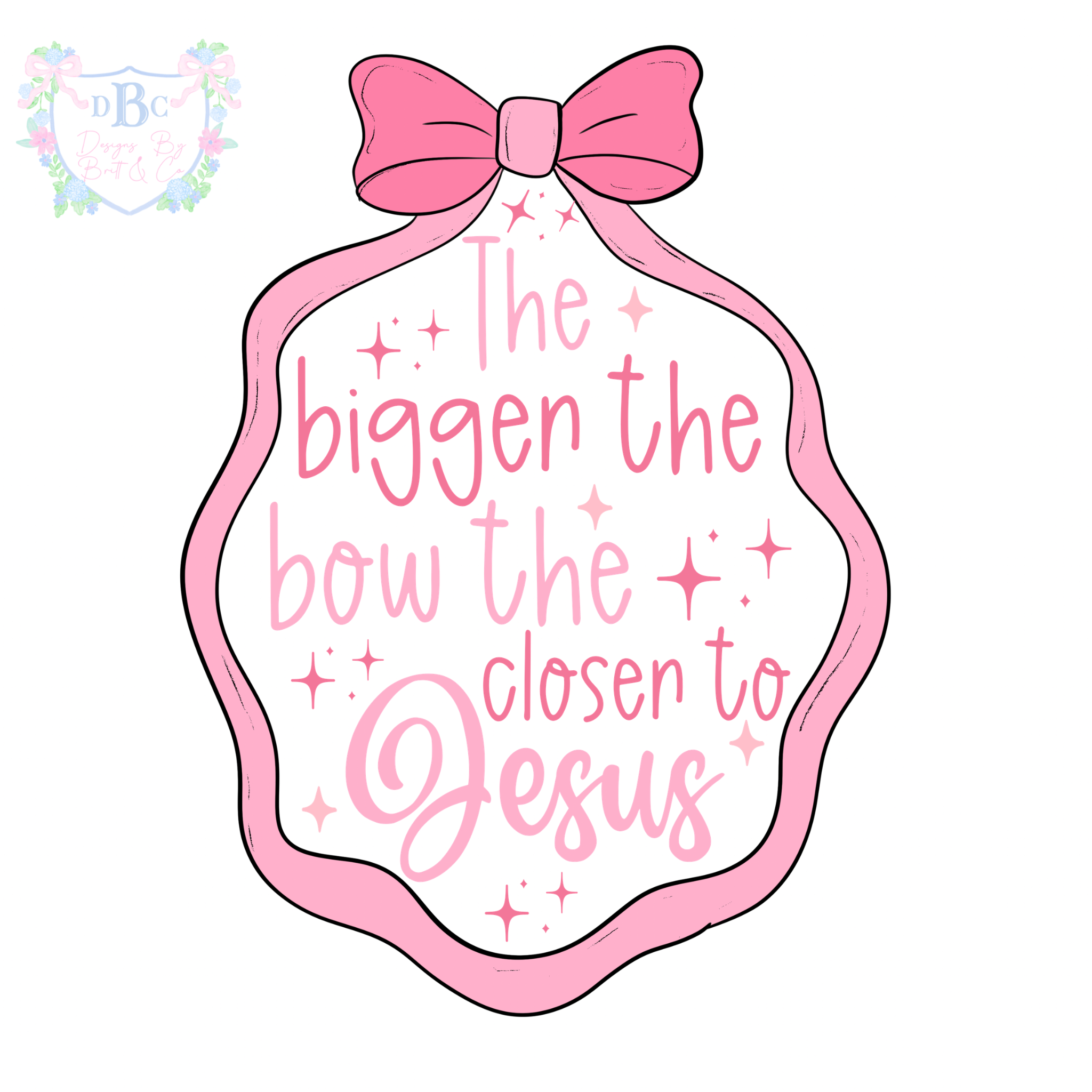 The Bigger The Bow The Closer To Jesus Short Sleeve Bubble