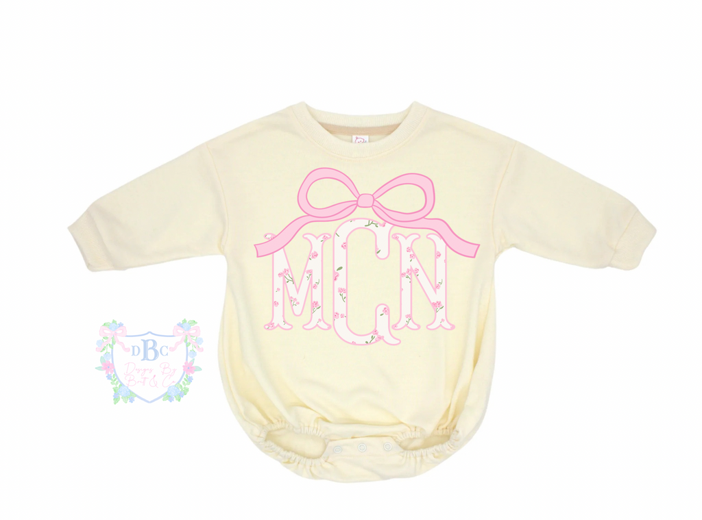 Preppy and Pink Mono Polyester Bubble