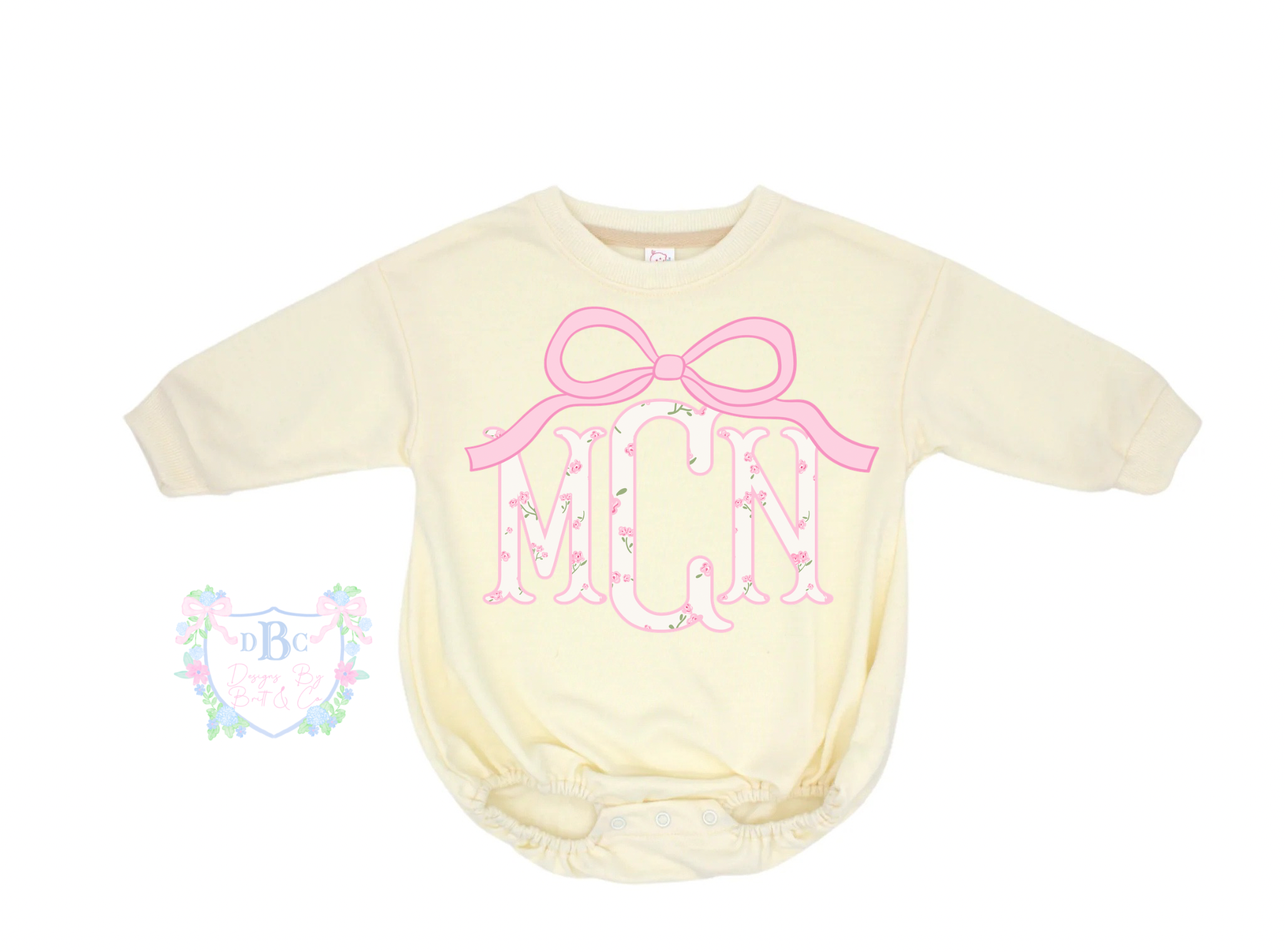 Preppy and Pink Mono Polyester Bubble