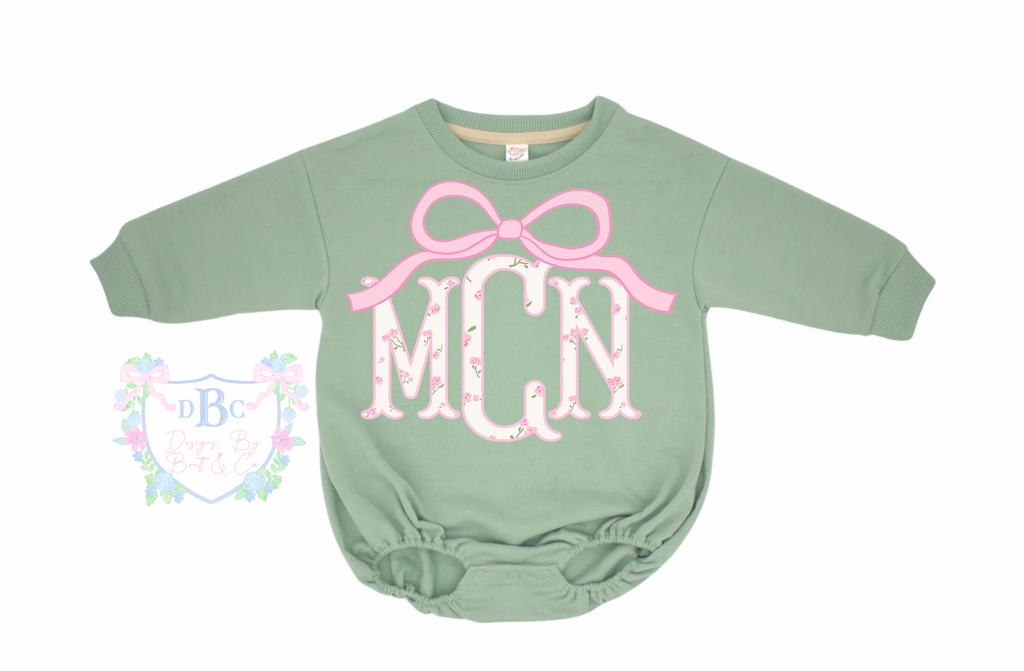 Preppy and Pink Mono Sweater Bubble