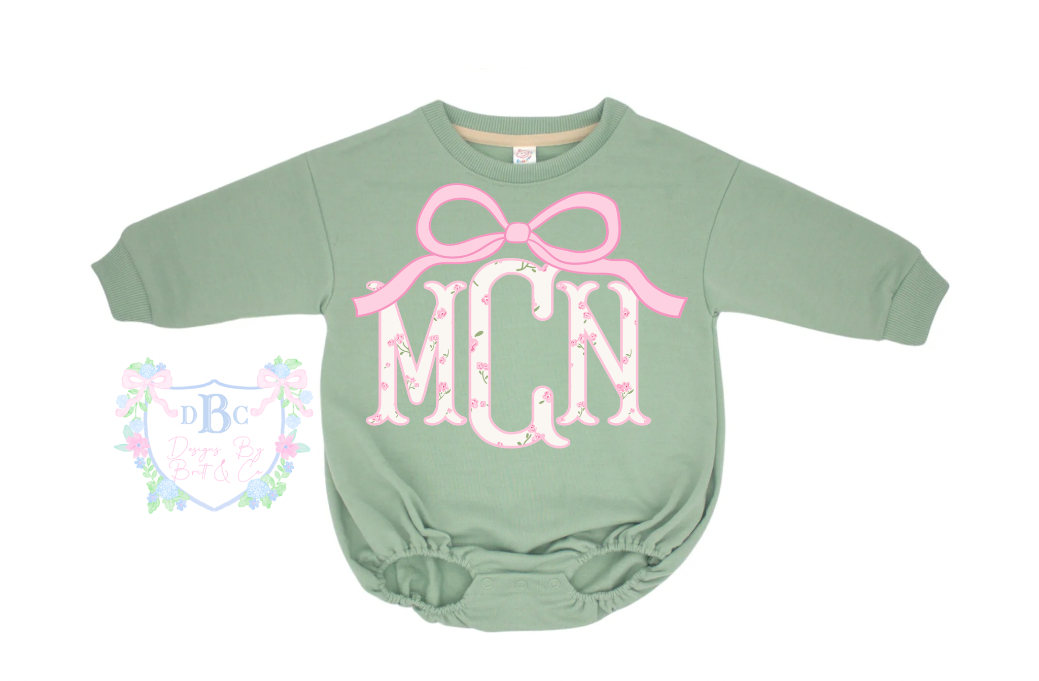 Preppy and Pink Mono Sweater Bubble